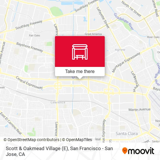 Scott & Oakmead Village (E) map