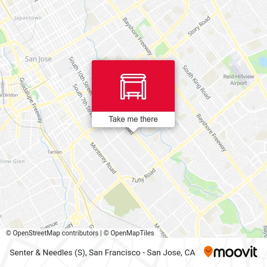 Senter & Needles map