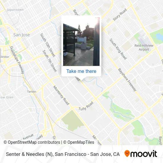 Senter & Needles map