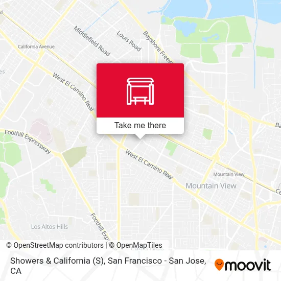 Showers & California map