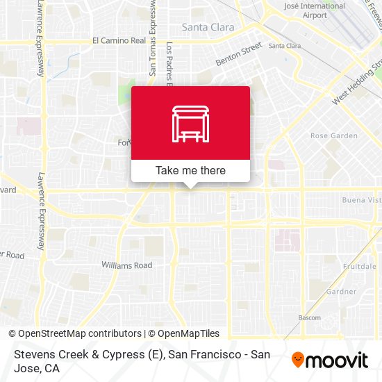 Stevens Creek & Cypress (E) map