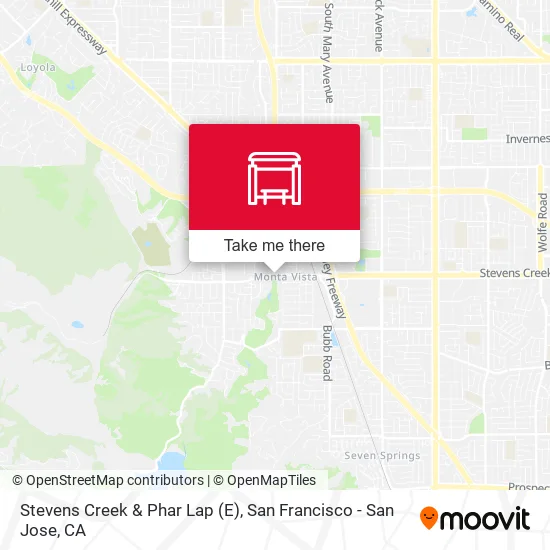 Stevens Creek & Phar Lap (E) map
