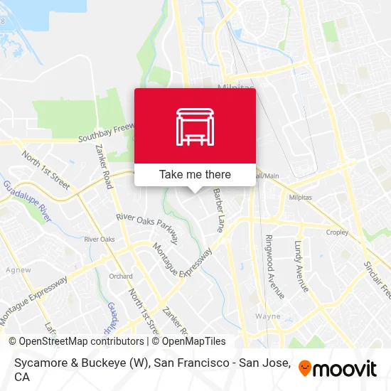 Sycamore & Buckeye (W) map