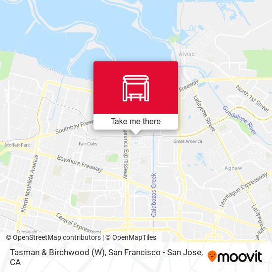 Tasman & Birchwood (W) map