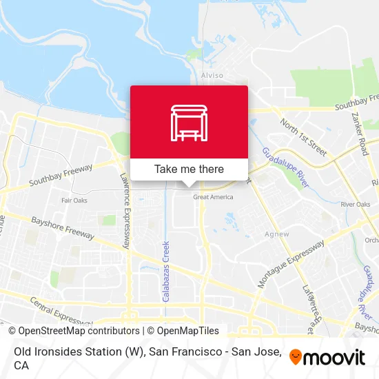 Mapa de Old Ironsides Station (W)