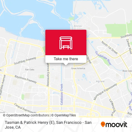 Mapa de Tasman & Patrick Henry (E)