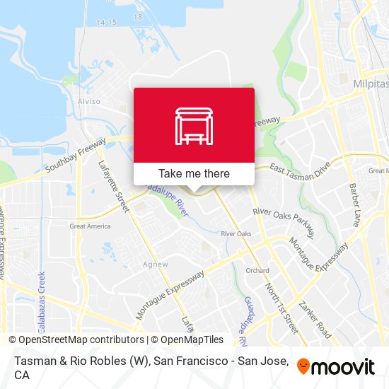 Tasman & Rio Robles (W) map