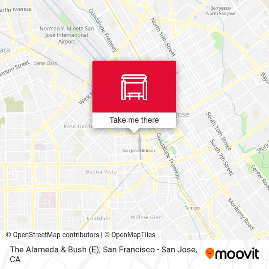 The Alameda & Bush (E) map