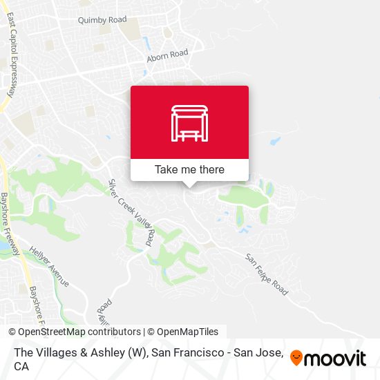 The Villages & Ashley (W) map