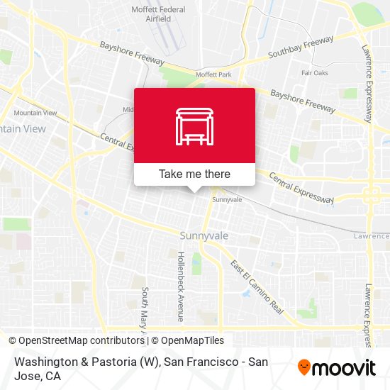 Washington & Pastoria map