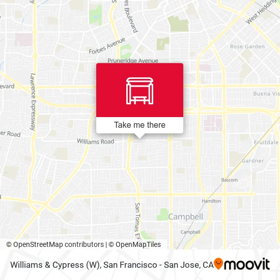 Williams & Cypress map