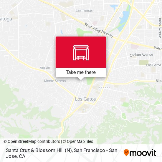 Santa Cruz & Blossom Hill (N) map