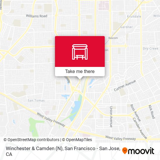 Winchester & Camden (N) map
