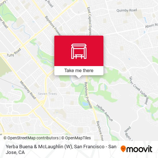 Yerba Buena & McLaughlin (W) map