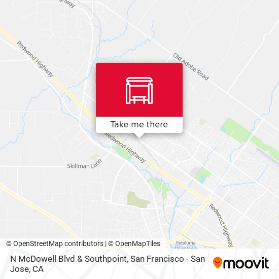N McDowell Blvd & Southpoint map