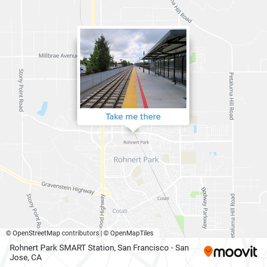 Rohnert Park SMART Station map