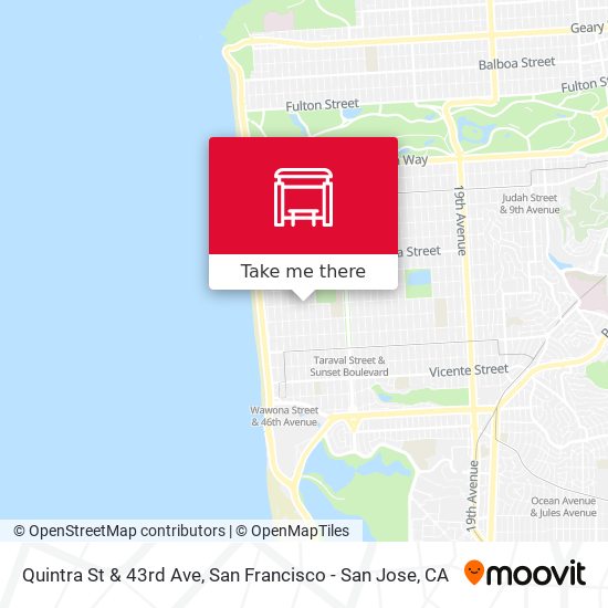 Quintra St & 43rd Ave map