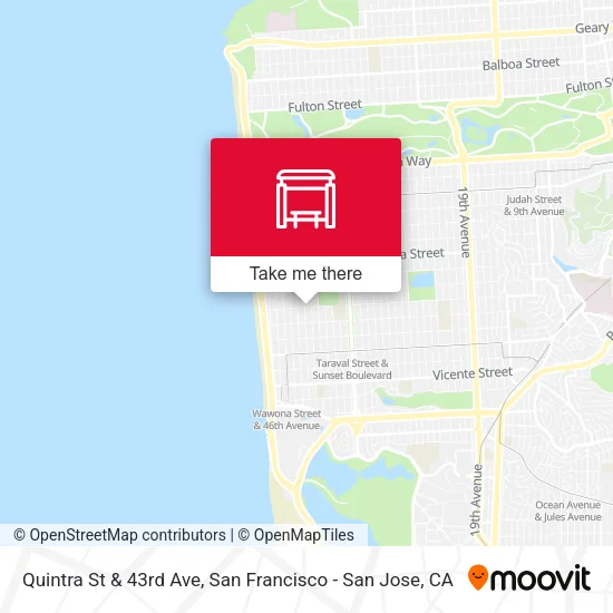 Quintra St & 43rd Ave map