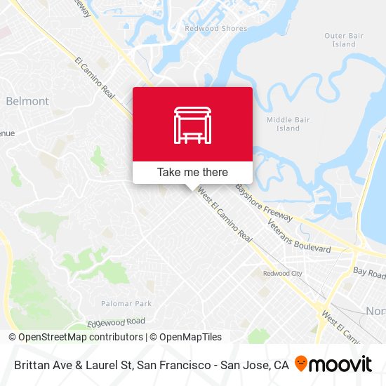 Brittan Ave & Laurel St map