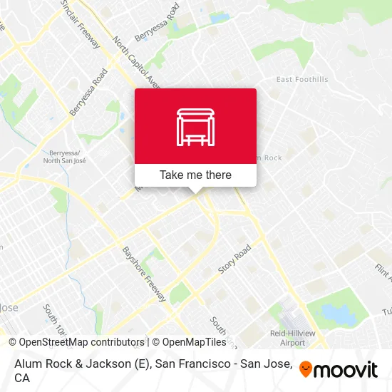 Alum Rock & Jackson (E) map