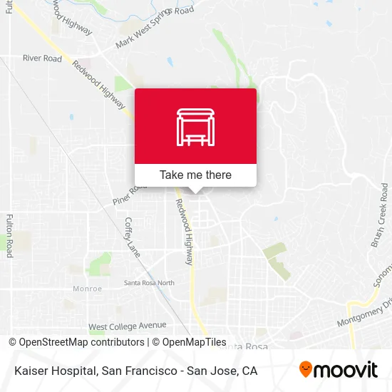 Kaiser Hospital map