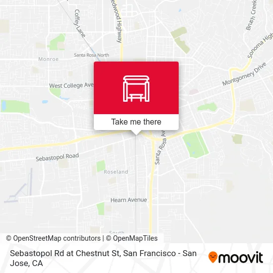 Sebastopol Rd at Chestnut St map