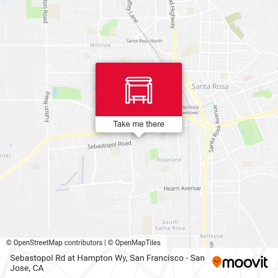 Sebastopol Rd at Hampton Wy map