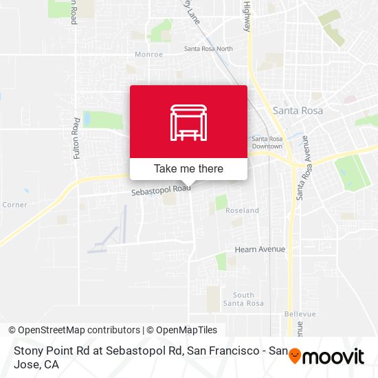 Stony Point Rd at Sebastopol Rd map