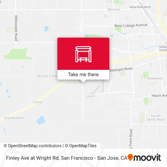 Mapa de Finley Ave at Wright Rd