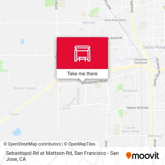 Sebastopol Rd at Mattson Rd map