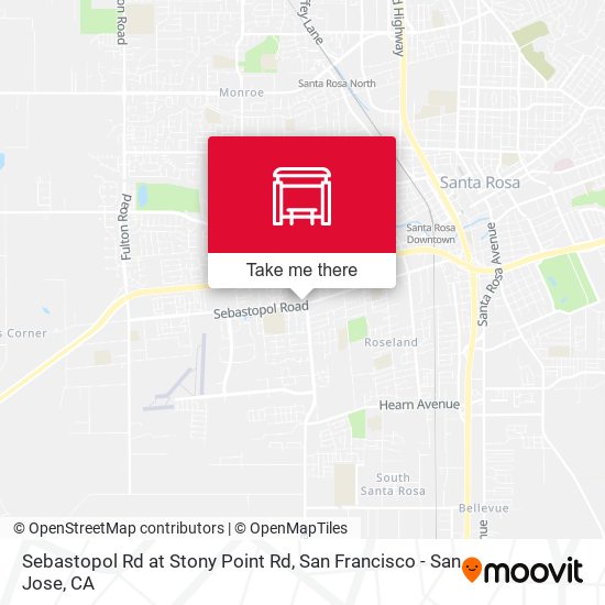 Sebastopol Rd at Stony Point Rd map