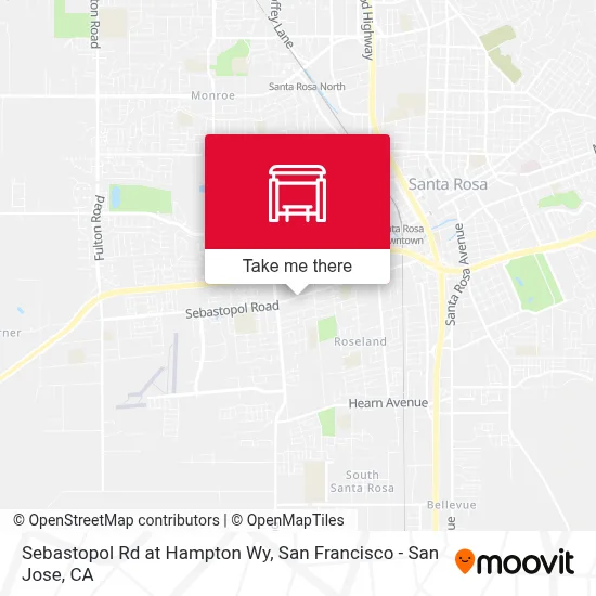 Sebastopol Rd at Hampton Wy map