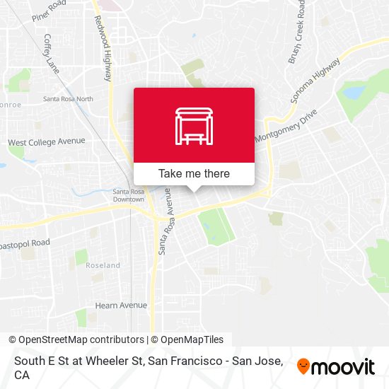 South E St at Wheeler St map