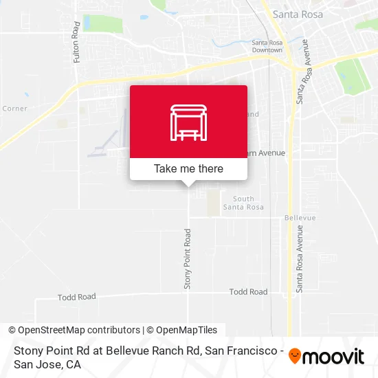 Stony Point Rd at Bellevue Ranch Rd map