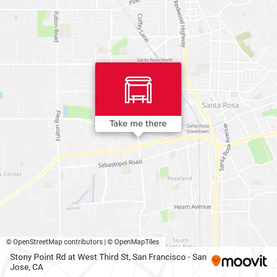 Stony Point Rd at West Third St map