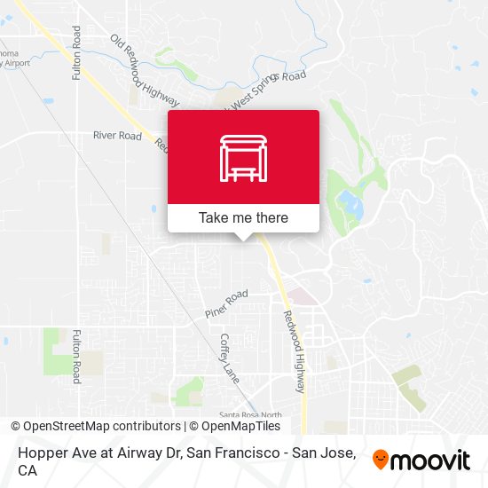 Hopper Ave at Airway Dr map