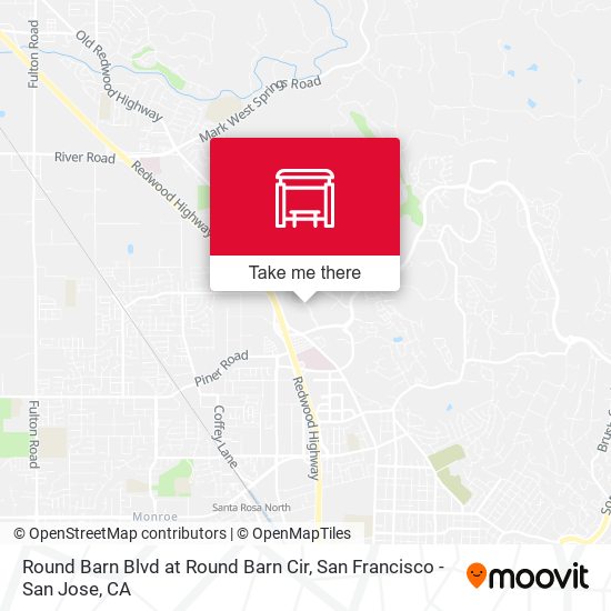 Round Barn Blvd at Round Barn Cir map