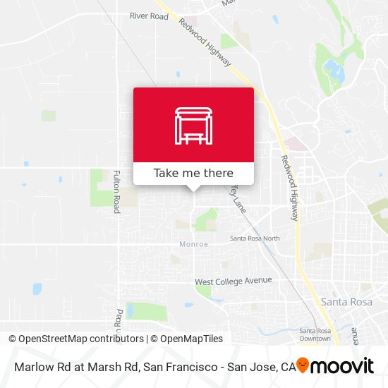 Marlow Rd at Marsh Rd map