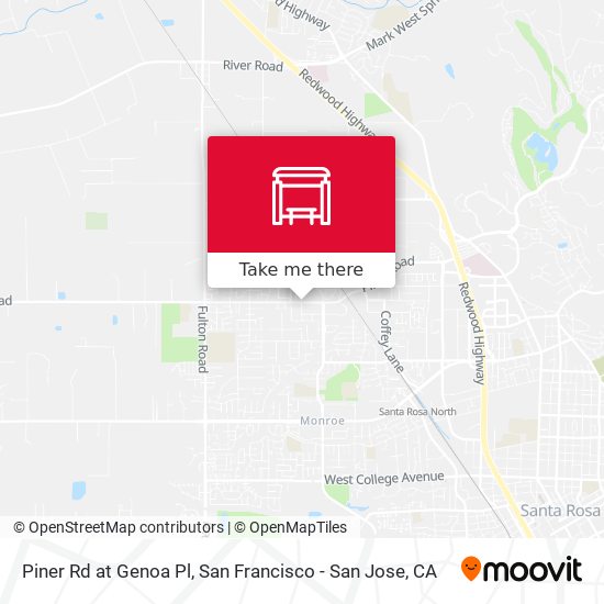 Piner Rd at Genoa Pl map