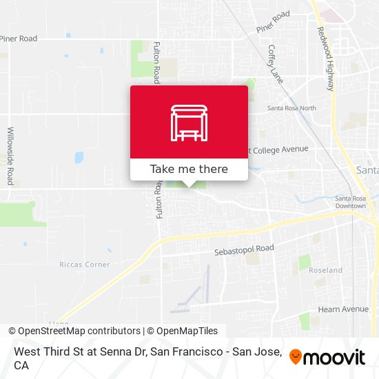 West Third St at Senna Dr map
