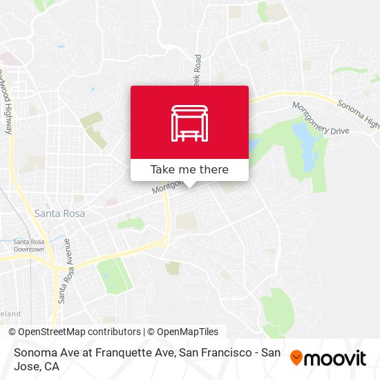 Sonoma Ave at Franquette Ave map