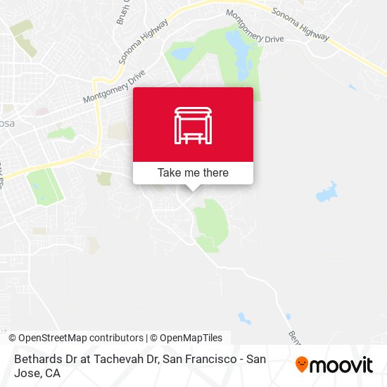 Bethards Dr at Tachevah Dr map