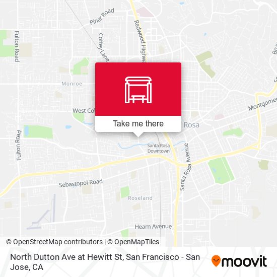 North Dutton Ave at Hewitt St map