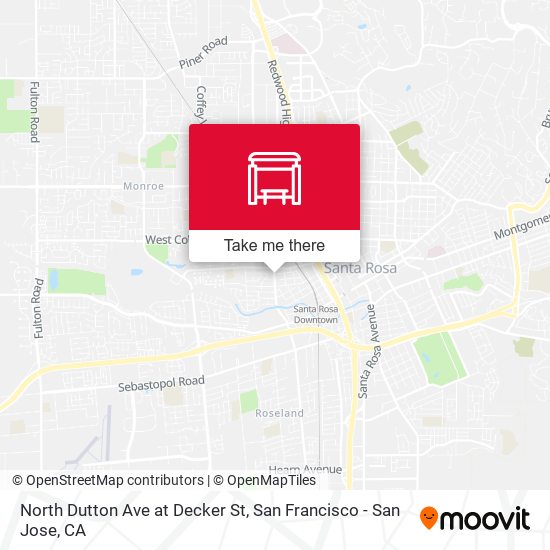 Mapa de North Dutton Ave at Decker St
