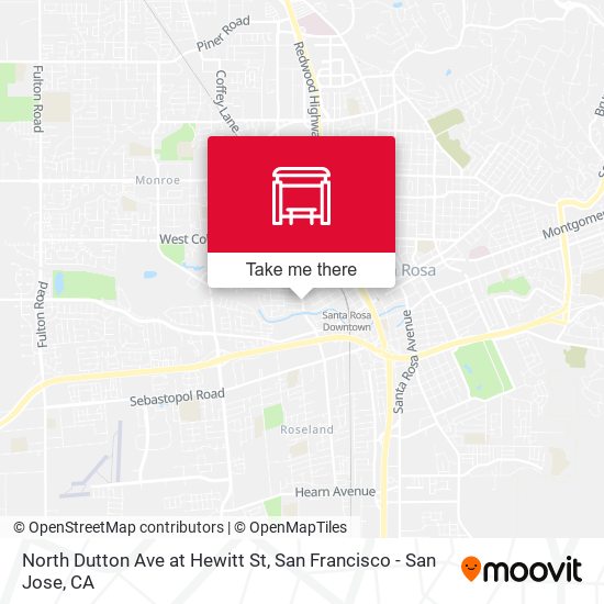 North Dutton Ave at Hewitt St map