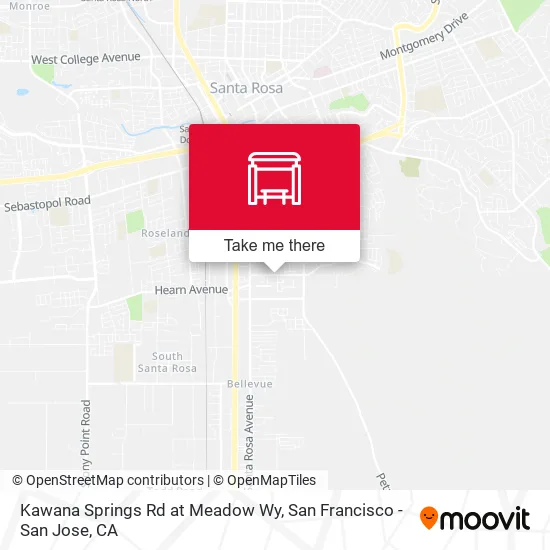 Kawana Springs Rd at Meadow Wy map