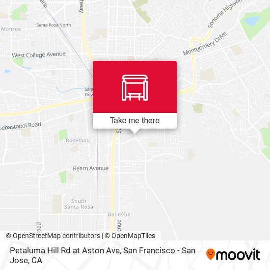 Petaluma Hill Rd at Aston Ave map