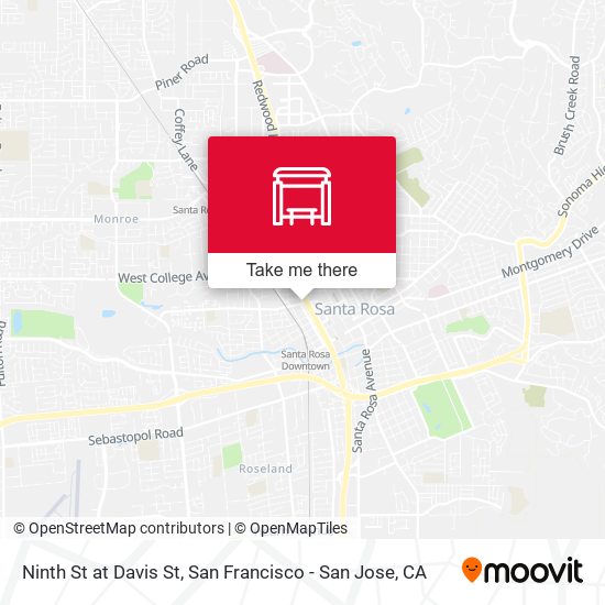 Ninth St at Davis St map