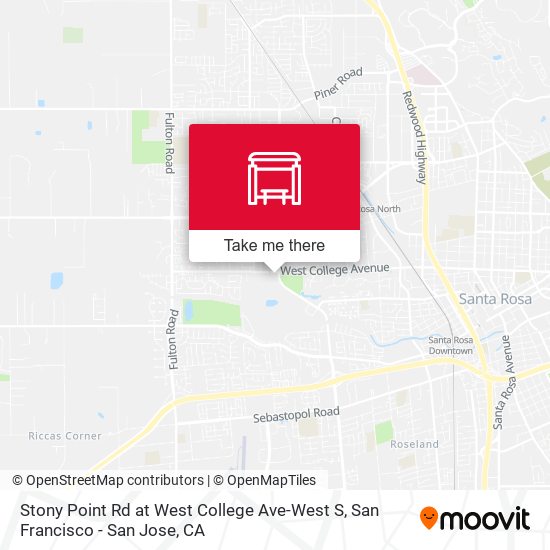 Mapa de Stony Point Rd at West College Ave-West S