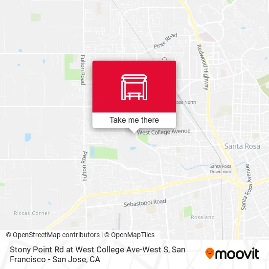 Stony Point Rd at West College Ave-West S map